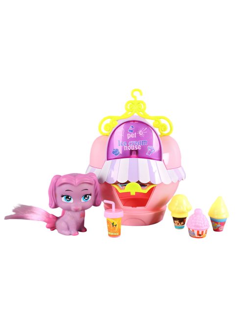 Детско кученце и сладоледена къща с музика и светлина