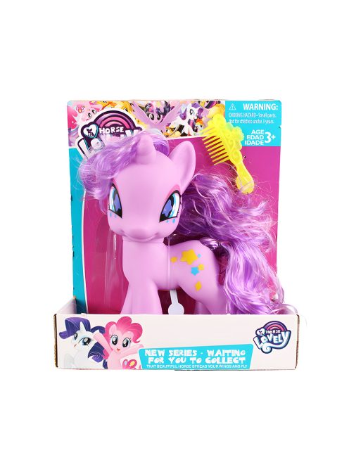 Лилав еднорог с музика и светлина