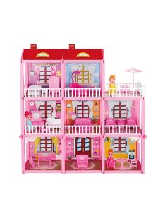 Триетажна къща с кукли и обзавеждане