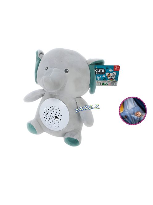 Детско плюшено слонче с проектор