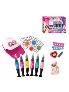 Детски комплект за маникюр със сушилня, розова