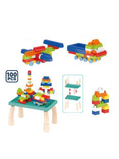 Детска масичка с конструктор от 100 елемента