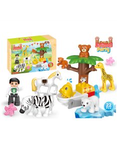 Детски конструктор с животни от 22 елемента
