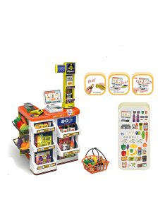 Детски супермаркет и кошница за пазаруване