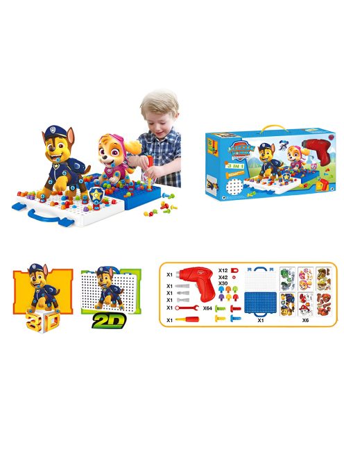 Конструктор - 3D мозайка с винтоверт 