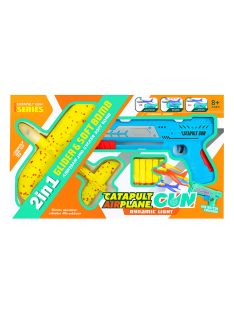 Детски пистолет изстрелващ самолет 2в1
