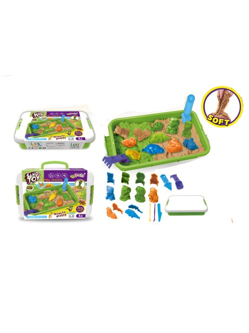 Детски кинетичен пясък и формички 3D Животни 