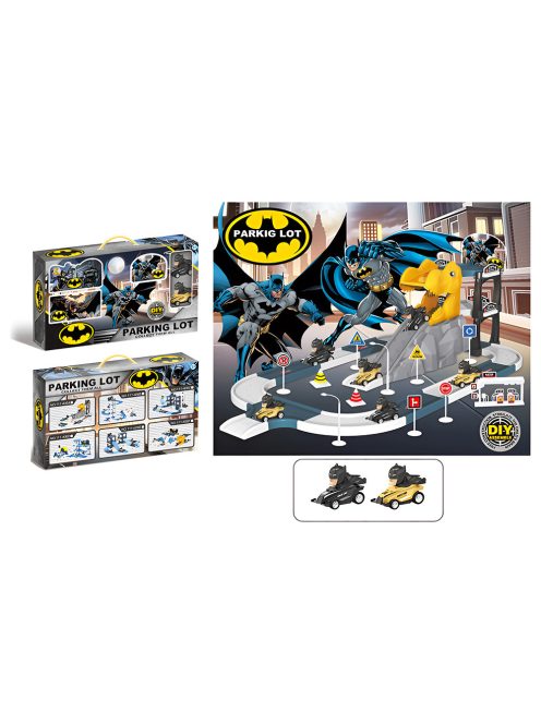 Детски паркинг с писта за спускане и две коли