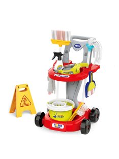 Комплект количка за почистване и прахосмукачка