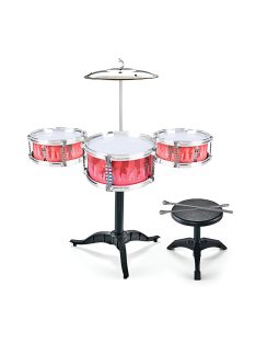 Детски барабани със столче червени