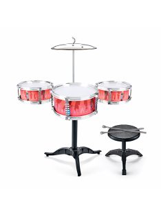 Детски барабани със столче червени