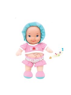 Детска мека кукла смеещо се бебе 