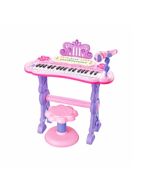 Детска светеща йоника със столче и микрофон EmonaMall - Код W5742